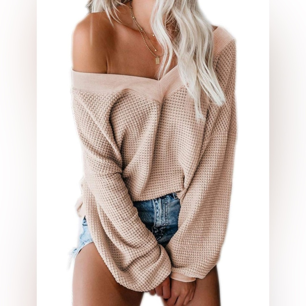 Over the shoulder sweater